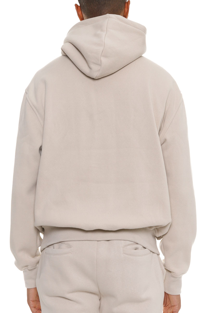 A stylish Premium Cotton Blend Hoodie in a soft fabric, featuring a hood and standard pocket, perfect for casual wear.