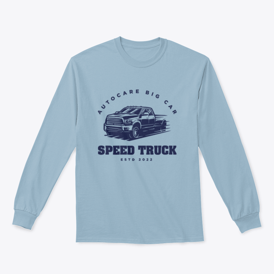 Speed Truck ESTD 2022 Logo Design sweatshirt in grey, showcasing a stylish logo and comfortable fit.