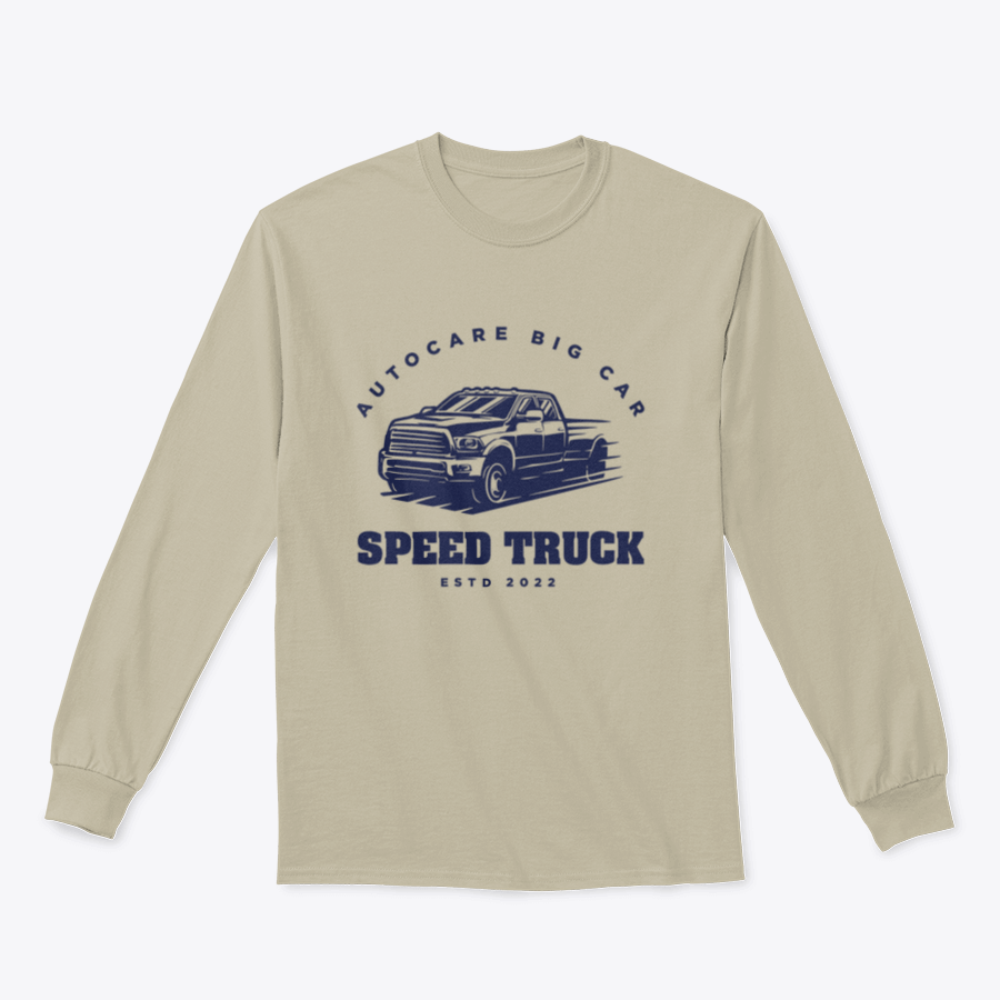 Speed Truck ESTD 2022 Logo Design sweatshirt in grey, showcasing a stylish logo and comfortable fit.