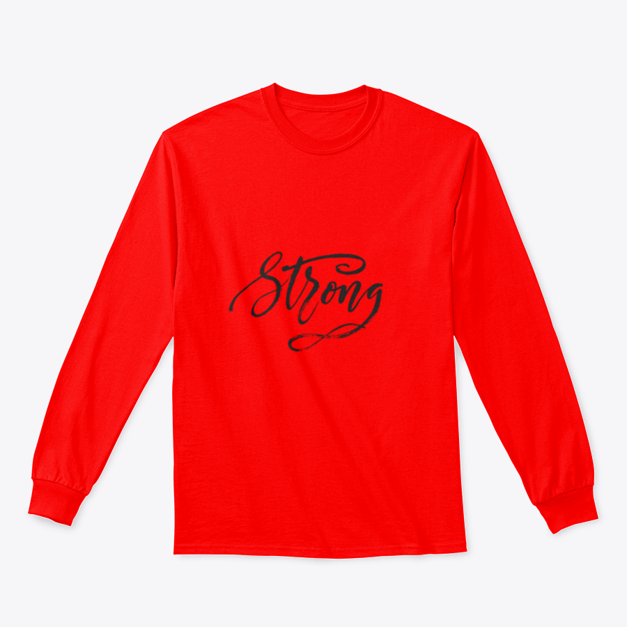 A stylish Strong Design Sweatshirt featuring a classic fit, made from a durable cotton/polyester blend, perfect for casual wear.