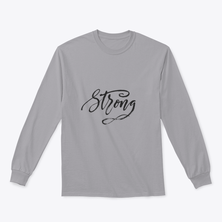 A stylish Strong Design Sweatshirt featuring a classic fit, made from a durable cotton/polyester blend, perfect for casual wear.