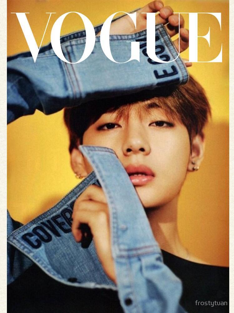 Gray Taehyung Vogue Women Hoodie featuring unique full print designs, showcasing galaxy, marijuana, emoji, and nebula patterns.