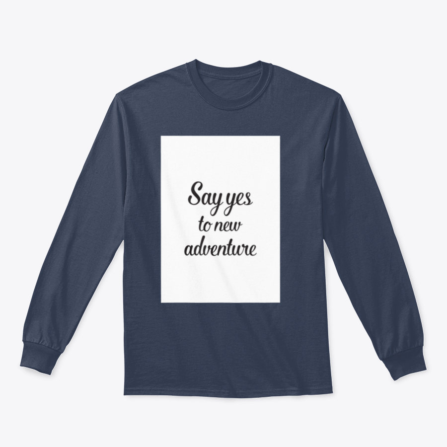 A comfortable cotton t-shirt featuring motivational travel quotes in stylish lettering, perfect for inspiring adventures.