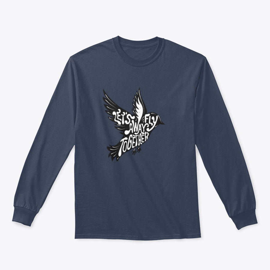 A stylish t-shirt featuring a flying bird design, symbolizing adventure and freedom, made from a comfortable cotton/polyester blend.