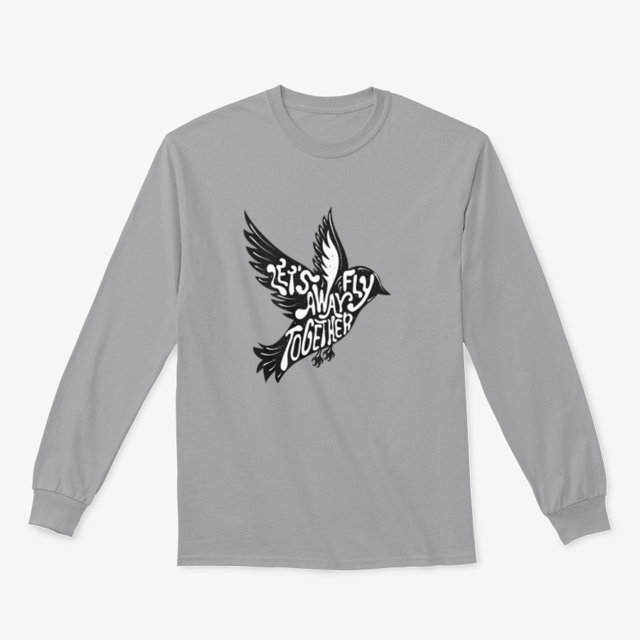 A stylish t-shirt featuring a flying bird design, symbolizing adventure and freedom, made from a comfortable cotton/polyester blend.