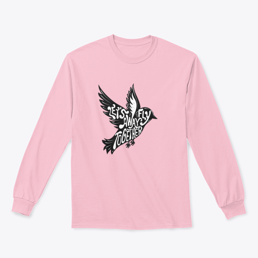 A stylish t-shirt featuring a flying bird design, symbolizing adventure and freedom, made from a comfortable cotton/polyester blend.