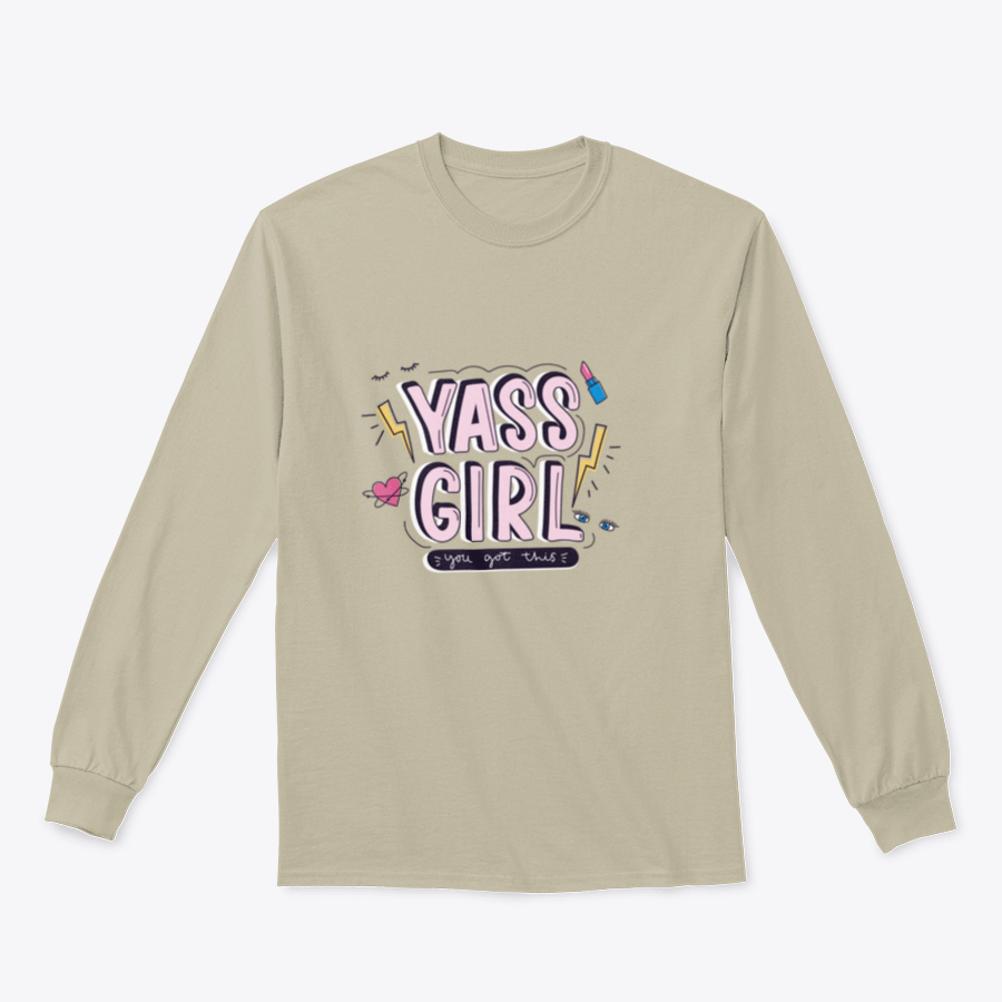 Yass Girl You Got This inspirational design featuring playful doodles on a comfortable garment.