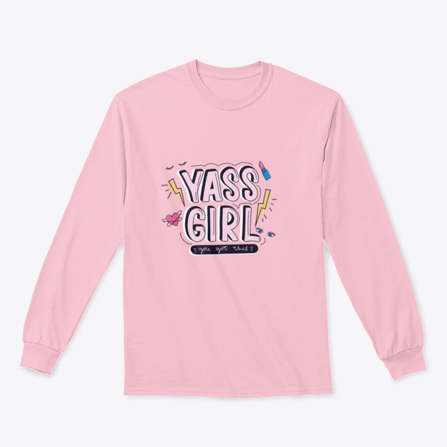 Yass Girl You Got This inspirational design featuring playful doodles on a comfortable garment.