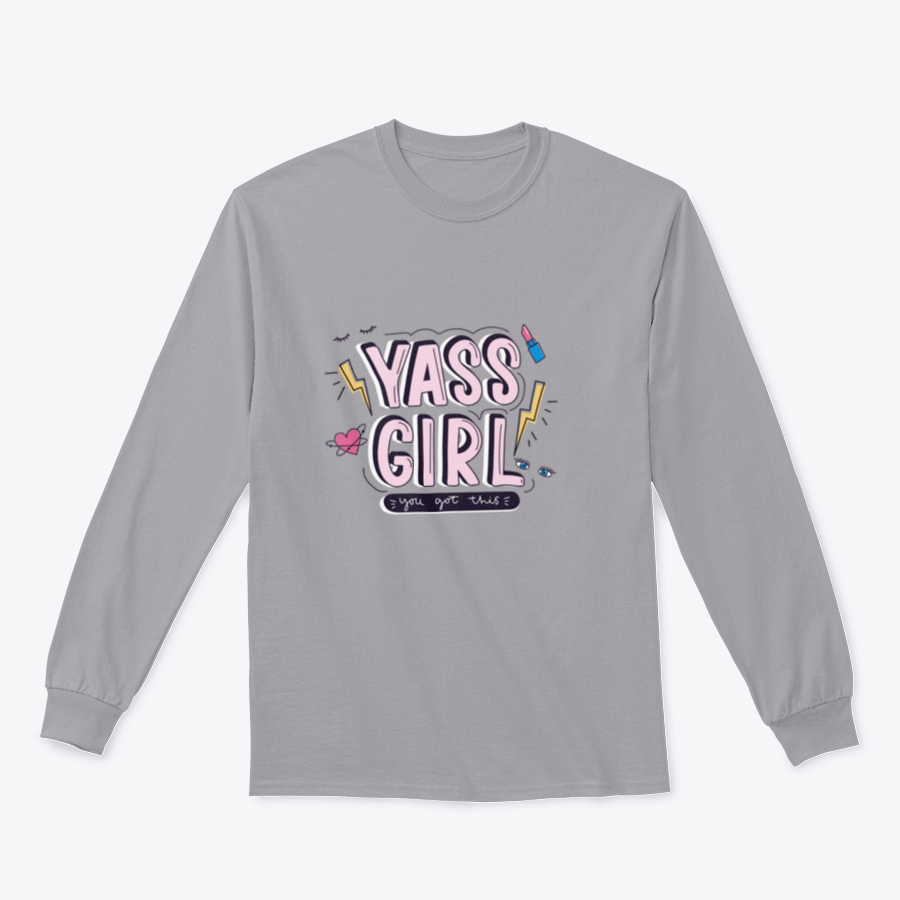 Yass Girl You Got This inspirational design featuring playful doodles on a comfortable garment.