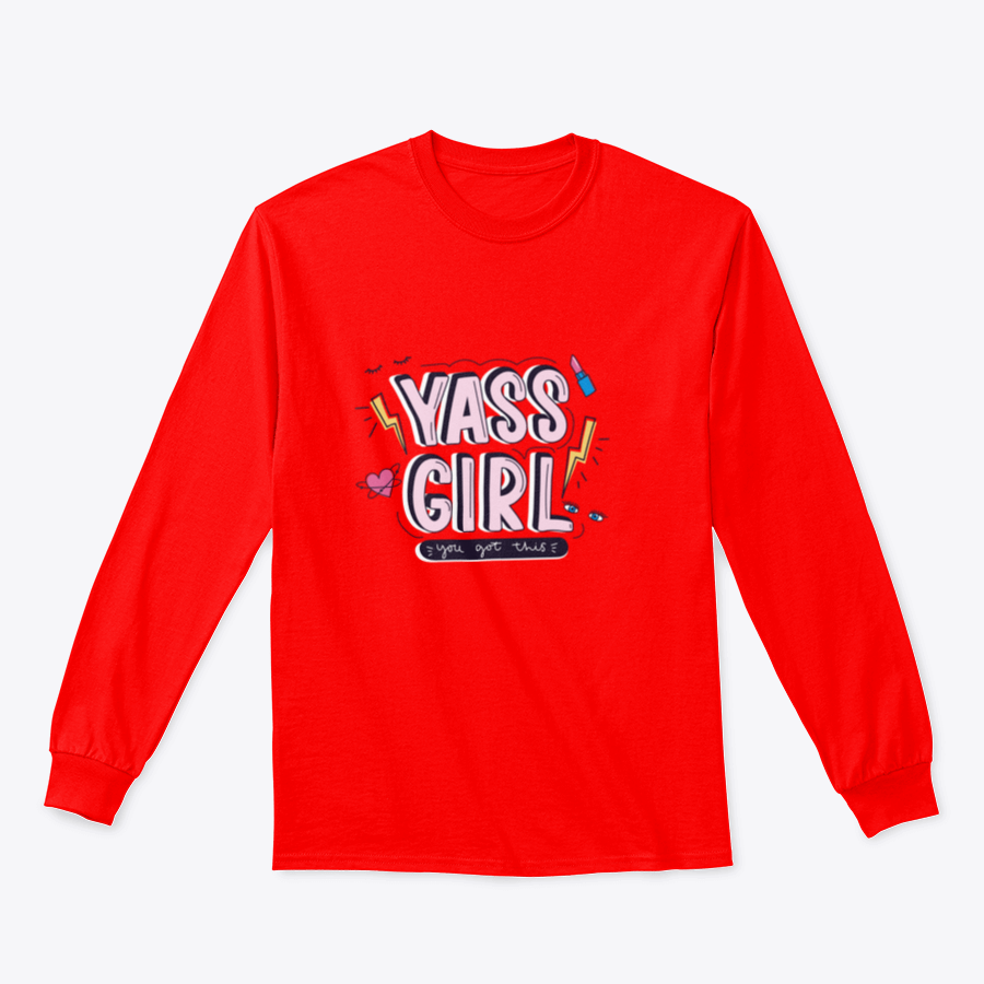 Yass Girl You Got This inspirational design featuring playful doodles on a comfortable garment.