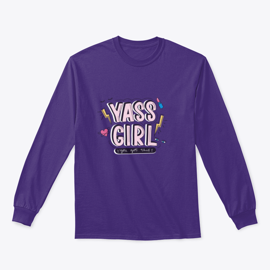 Yass Girl You Got This inspirational design featuring playful doodles on a comfortable garment.