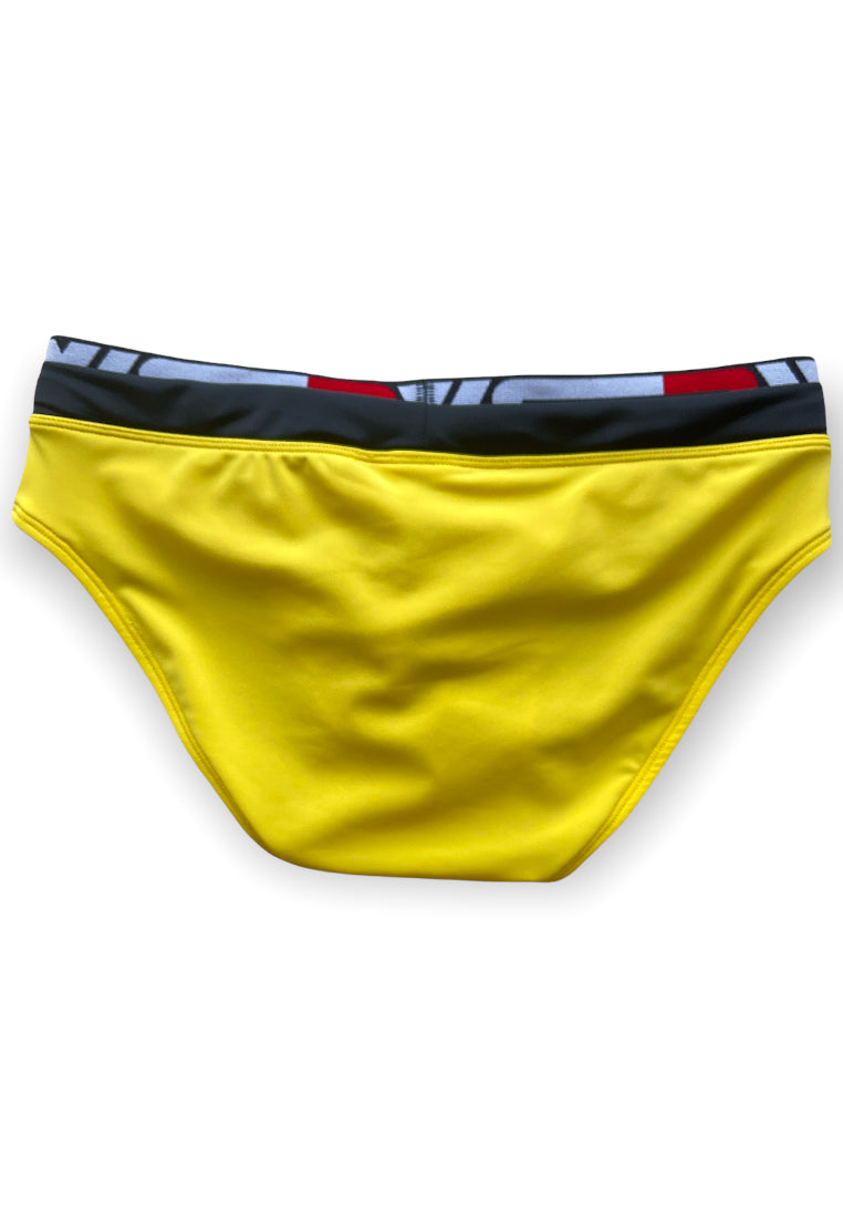 Nemo Beach Swimming Briefs showcasing vibrant colors and stylish double waistband, perfect for beach activities.