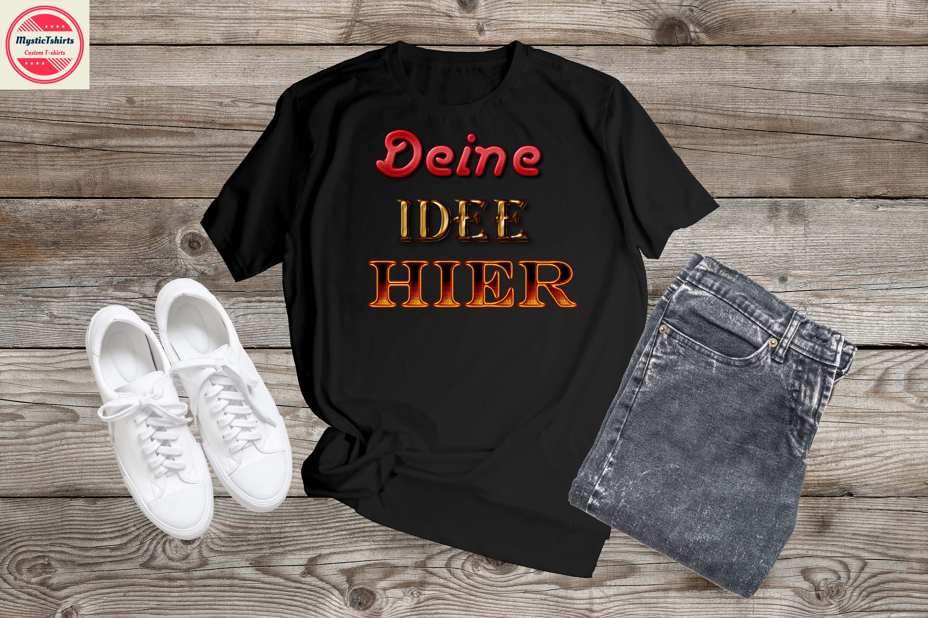 Custom made German shirt with personalized design, showcasing high-quality fabric and vibrant colors.