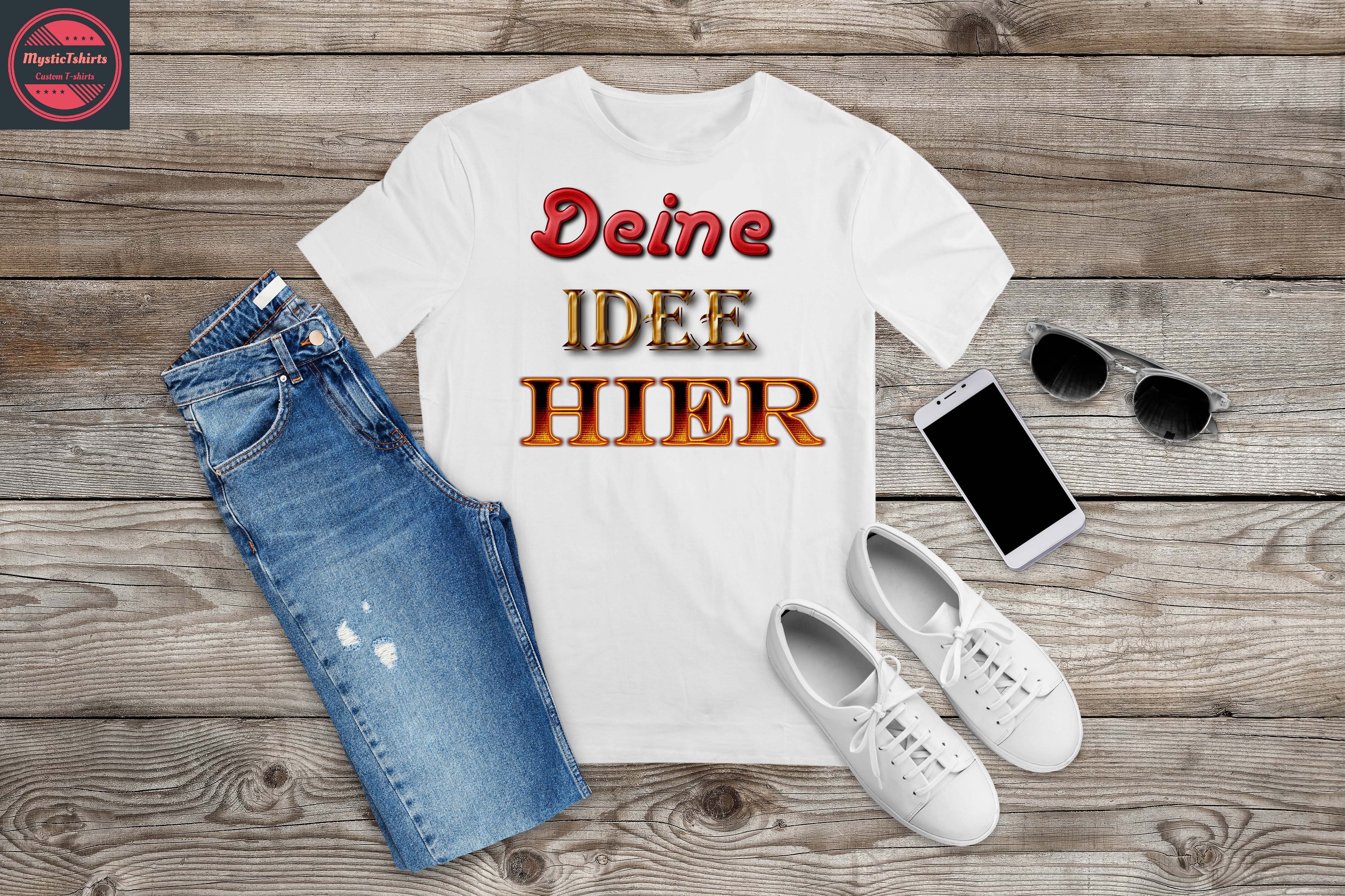 Custom made German shirt with personalized design, showcasing high-quality fabric and vibrant colors.