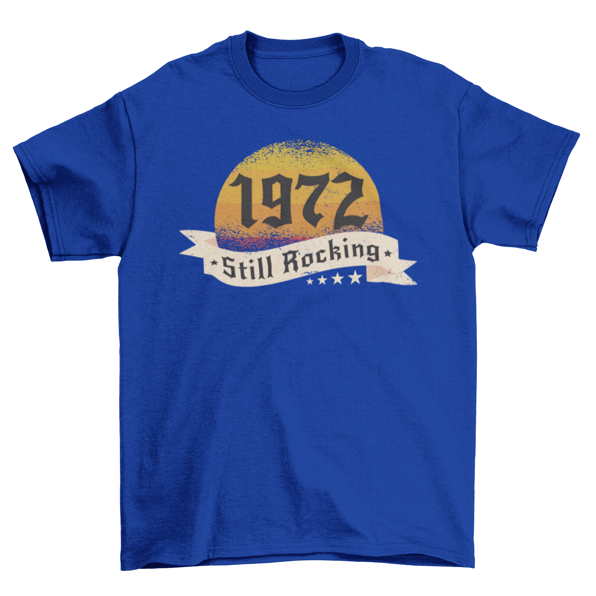 1972 Quotes Still Rocking Gift t-shirt featuring a textured design with the quote '1972 Still Rocking'.