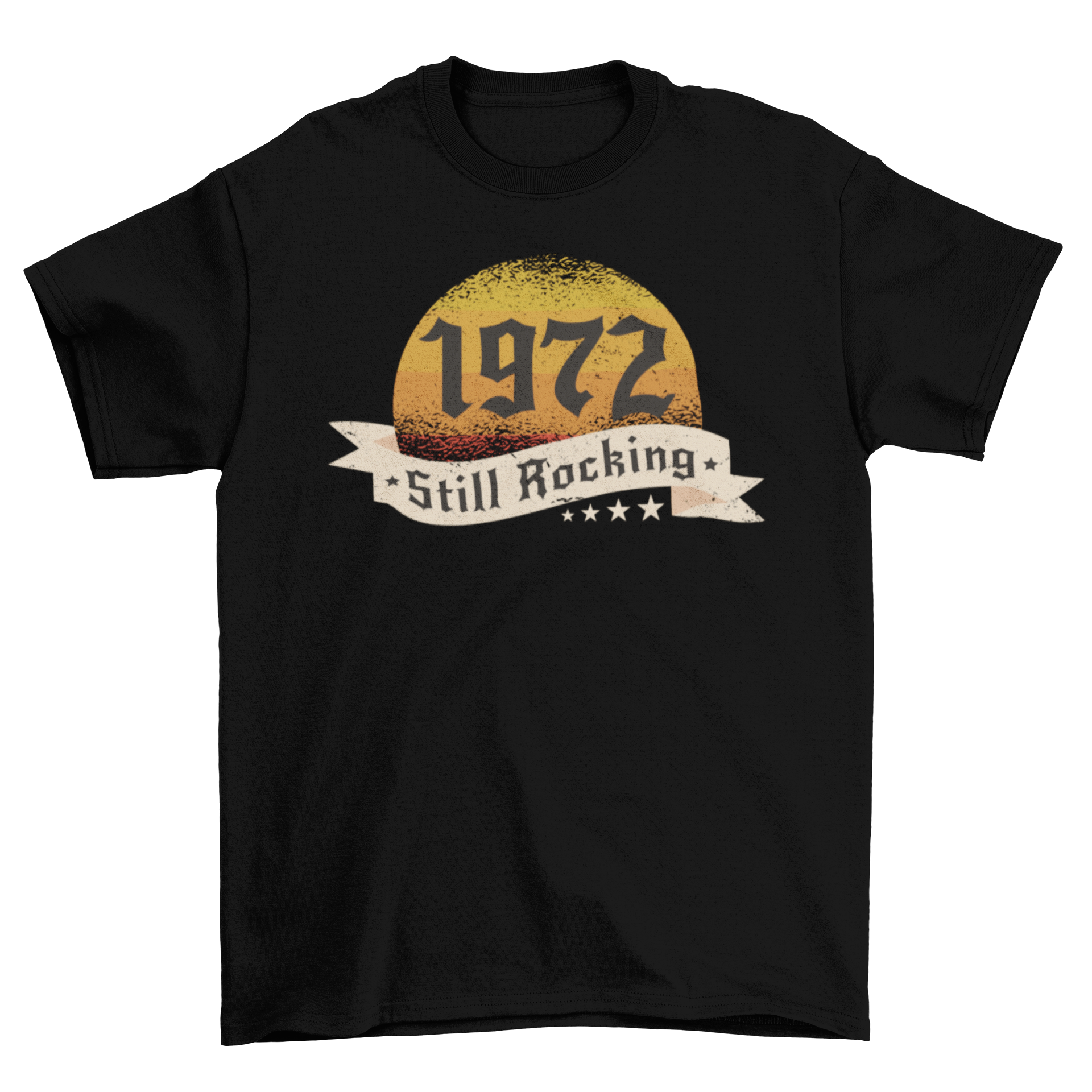 1972 Quotes Still Rocking Gift t-shirt featuring a textured design with the quote '1972 Still Rocking'.