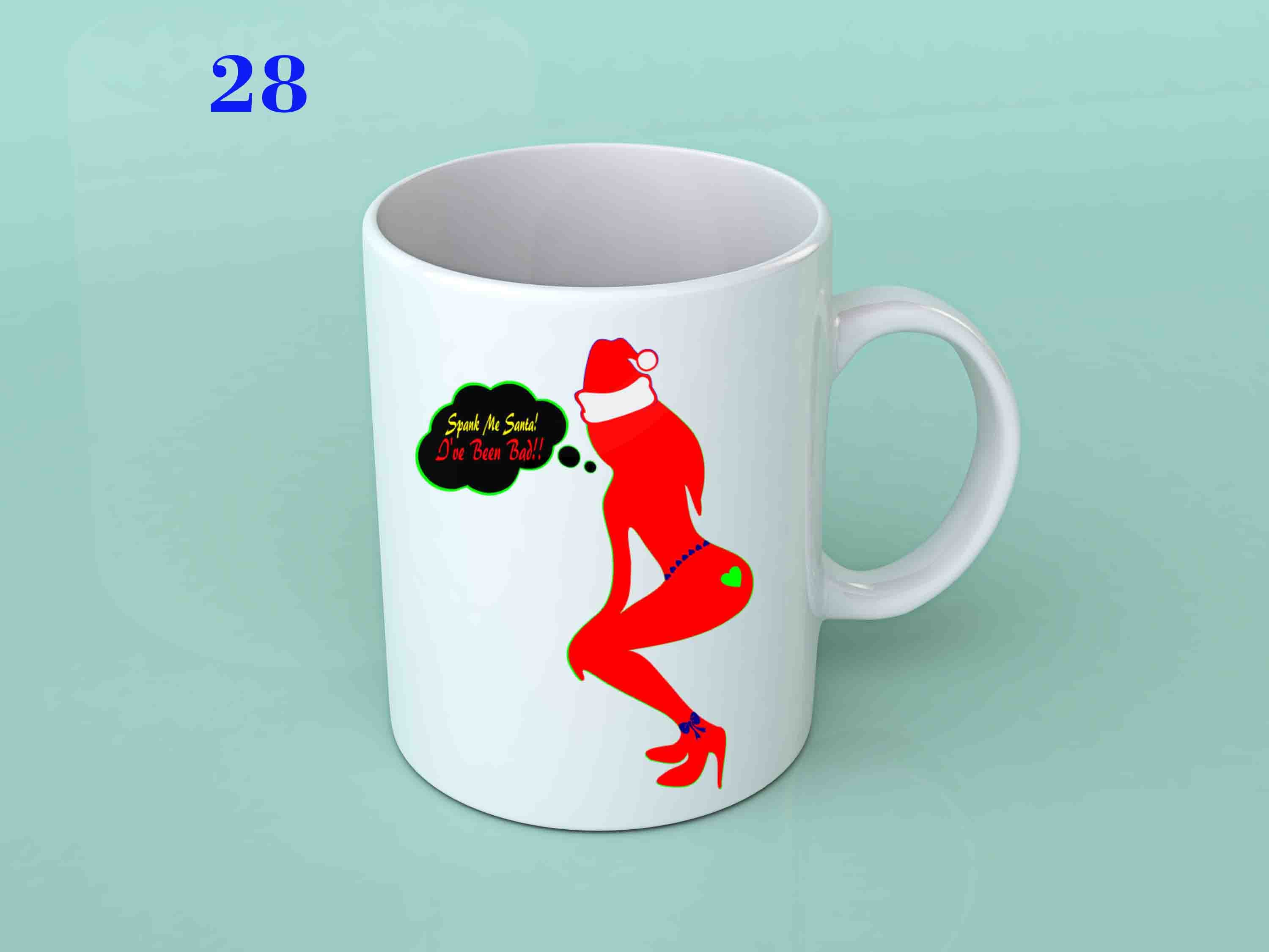 A festive 11oz Christmas Mug featuring holiday-themed designs, perfect for seasonal beverages.