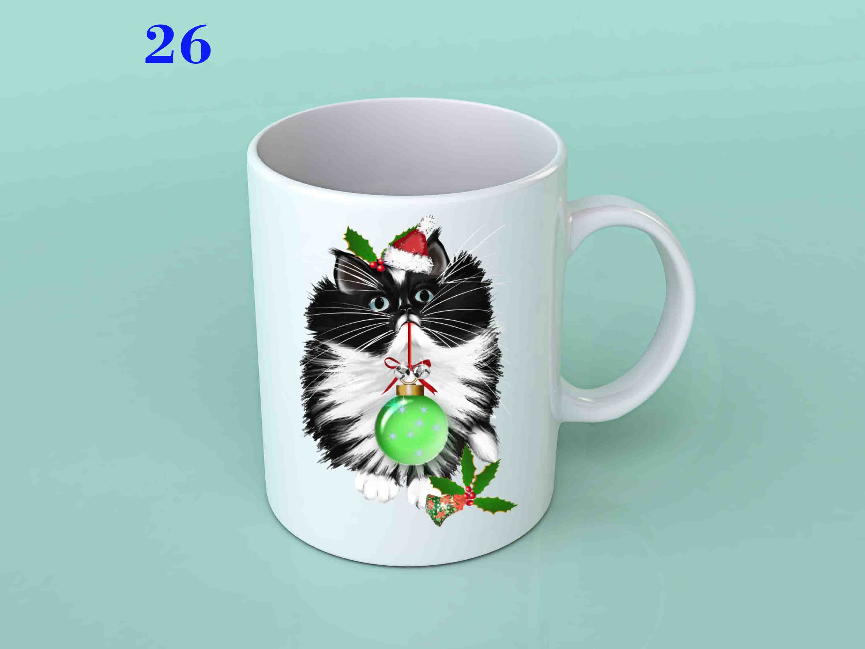 A festive 11oz Christmas Mug featuring holiday-themed designs, perfect for seasonal beverages.