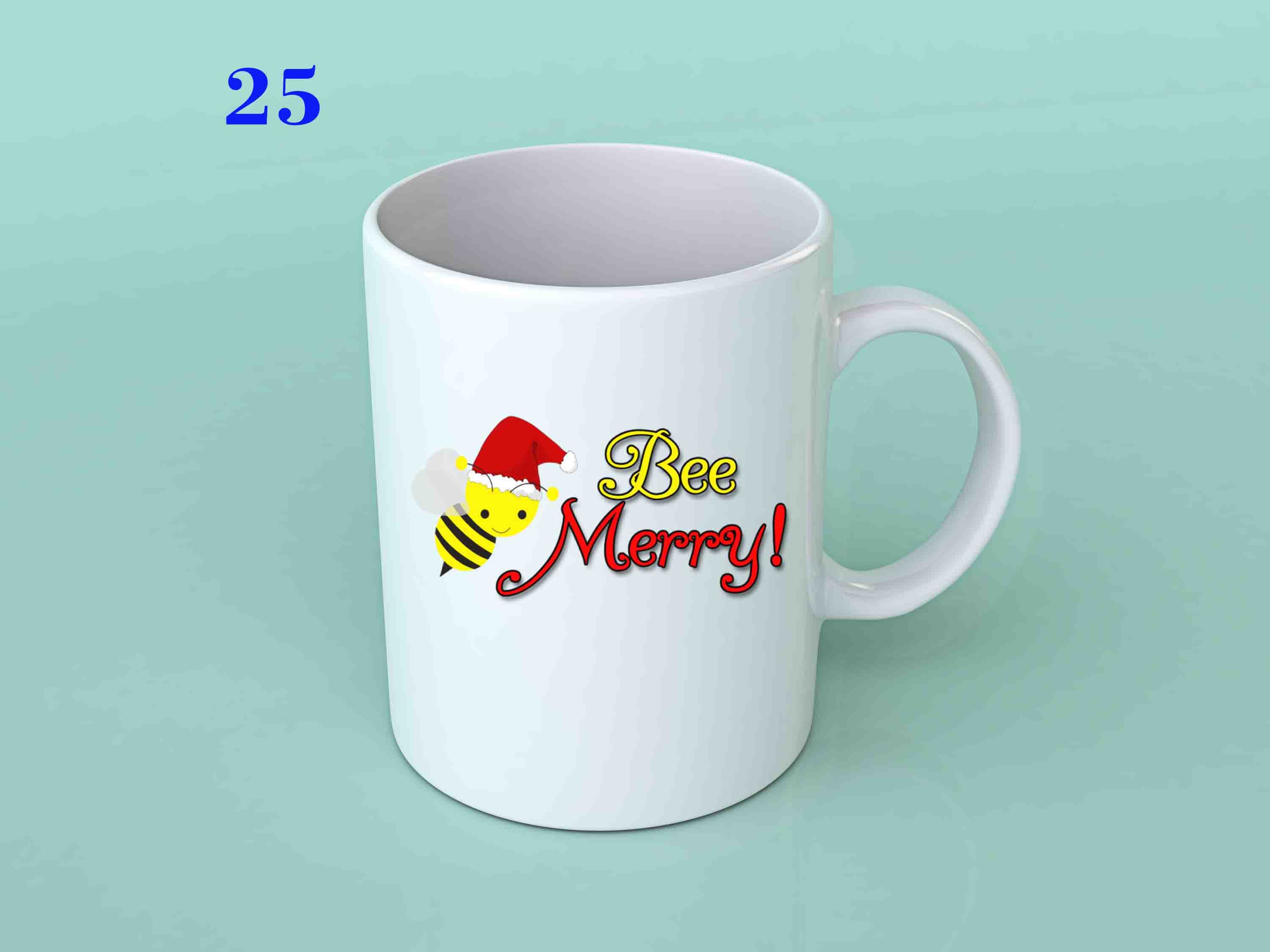 A festive 11oz Christmas Mug featuring holiday-themed designs, perfect for seasonal beverages.