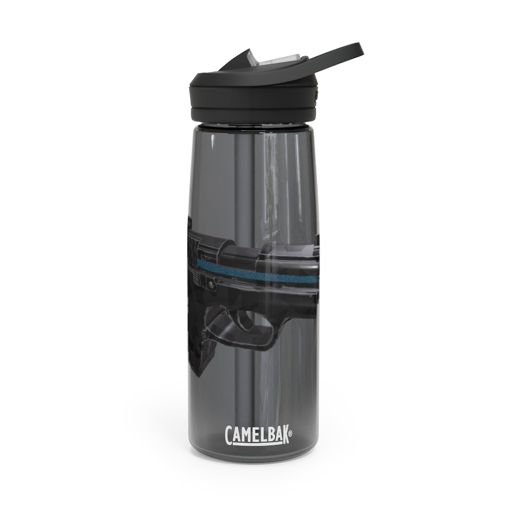 22 Calibur CamelBak Eddy® Water Bottle in 20oz and 25oz sizes, showcasing its durable Tritan™ material and spill-proof design.