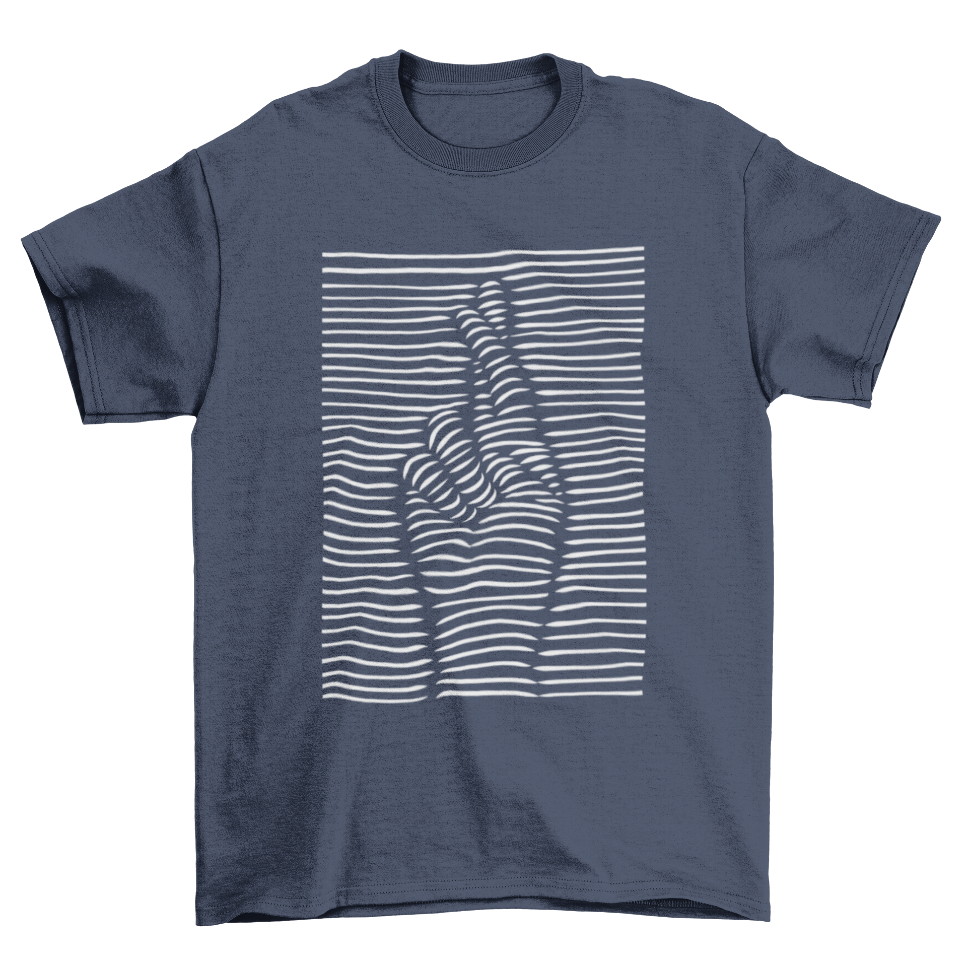 3D Effect T-shirt featuring a hand crossing fingers, showcasing a unique and artistic design.