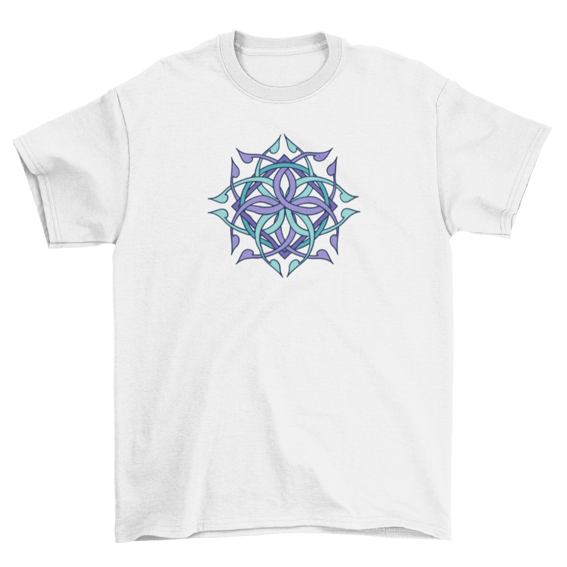 Colorful Abstract Geometric T-shirt with vibrant patterns and unique design.