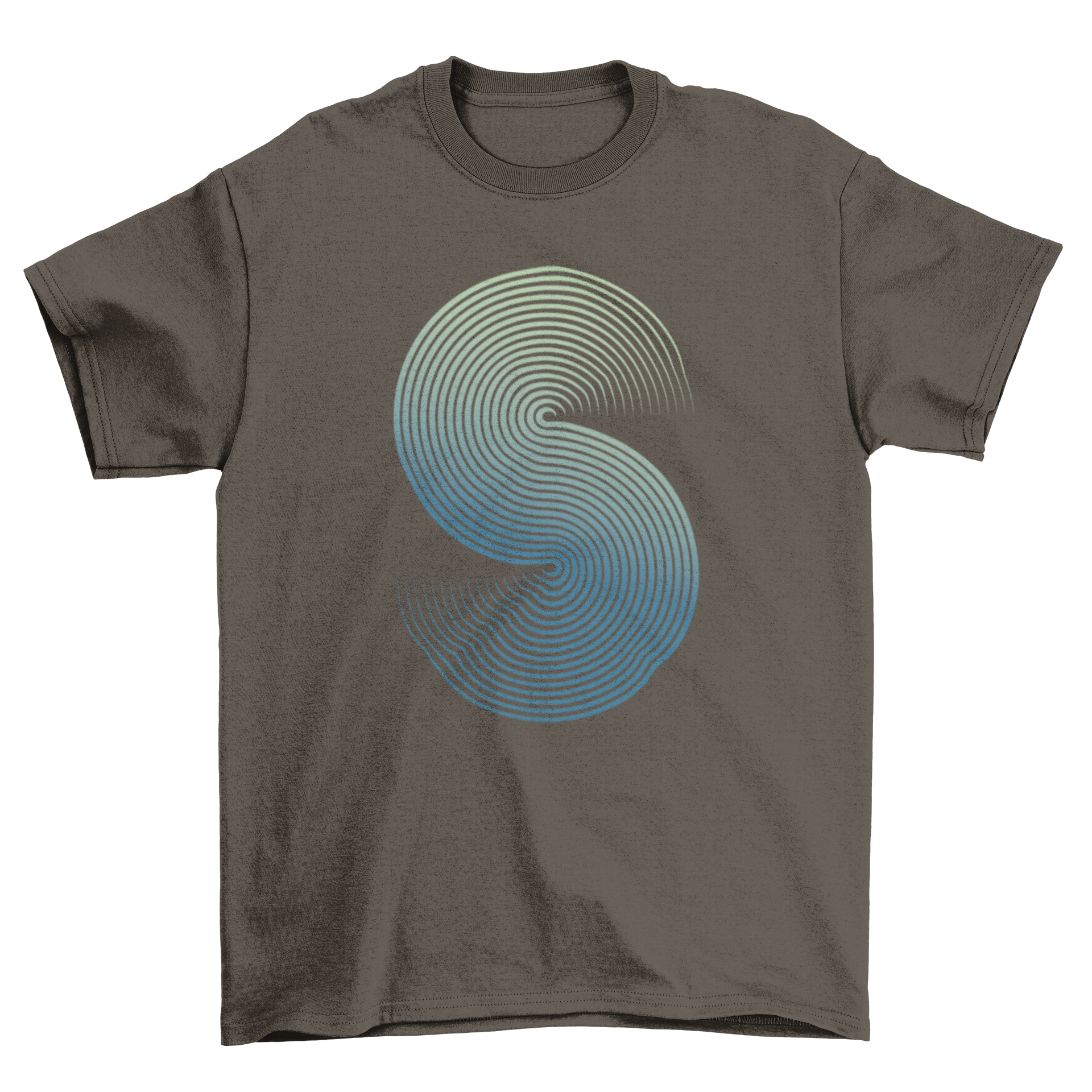 Abstract Letter S T-shirt featuring a modern design with a stylized letter S in vibrant colors on a soft fabric.