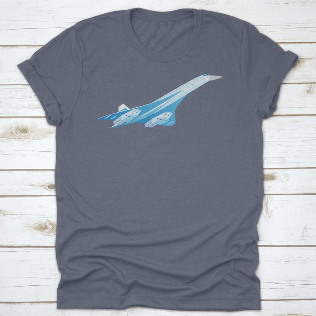 Vector illustration of the Concorde A supersonic passenger airliner, showcasing its sleek design and iconic shape.