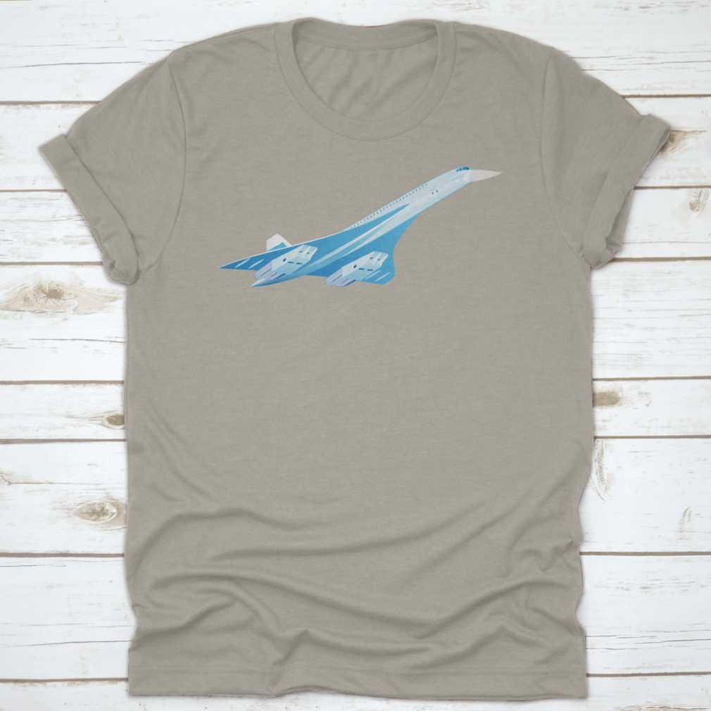 Vector illustration of the Concorde A supersonic passenger airliner, showcasing its sleek design and iconic shape.