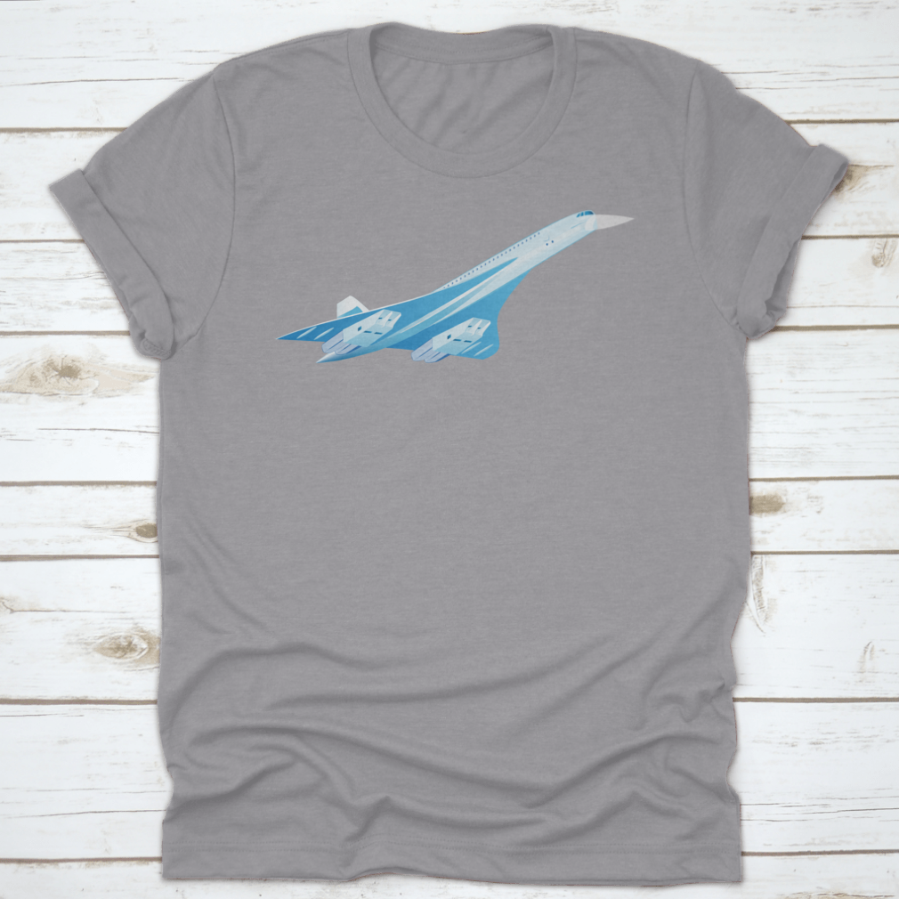 Vector illustration of the Concorde A supersonic passenger airliner, showcasing its sleek design and iconic shape.