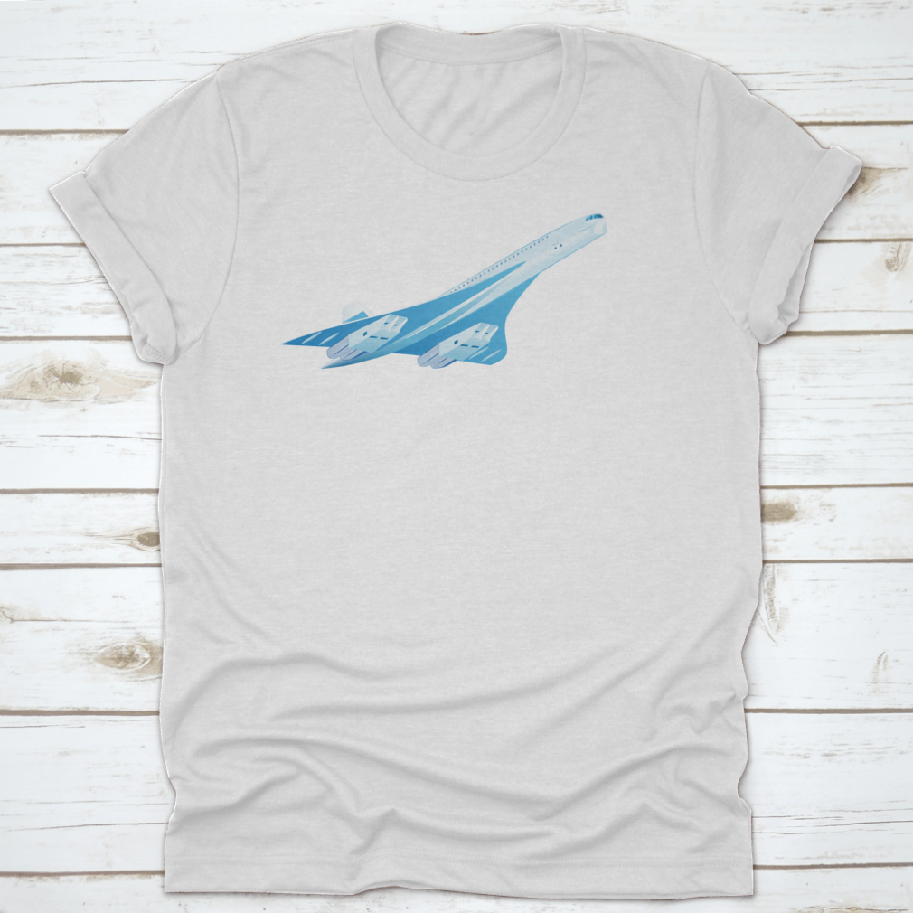 Vector illustration of the Concorde A supersonic passenger airliner, showcasing its sleek design and iconic shape.