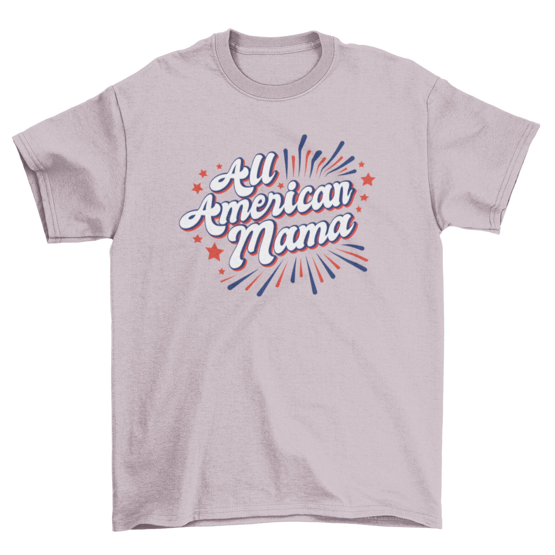 All American Mama t-shirt featuring a bold quote design, perfect for patriotic mothers.