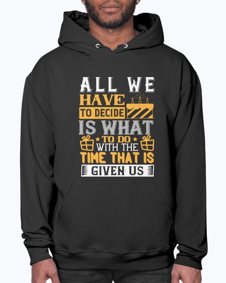 A stylish unisex hoodie featuring a motivational quote, perfect for birthdays, made from soft preshrunk fleece with a front pouch pocket.