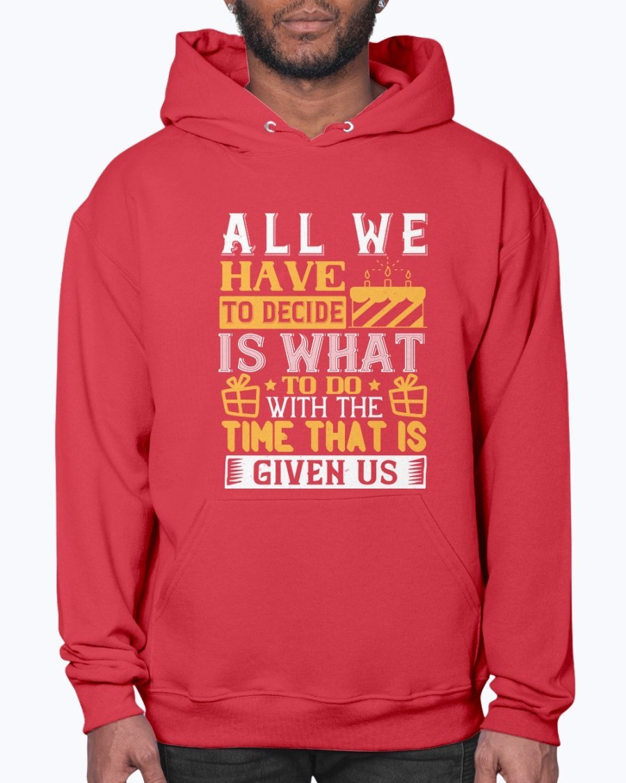 A stylish unisex hoodie featuring a motivational quote, perfect for birthdays, made from soft preshrunk fleece with a front pouch pocket.