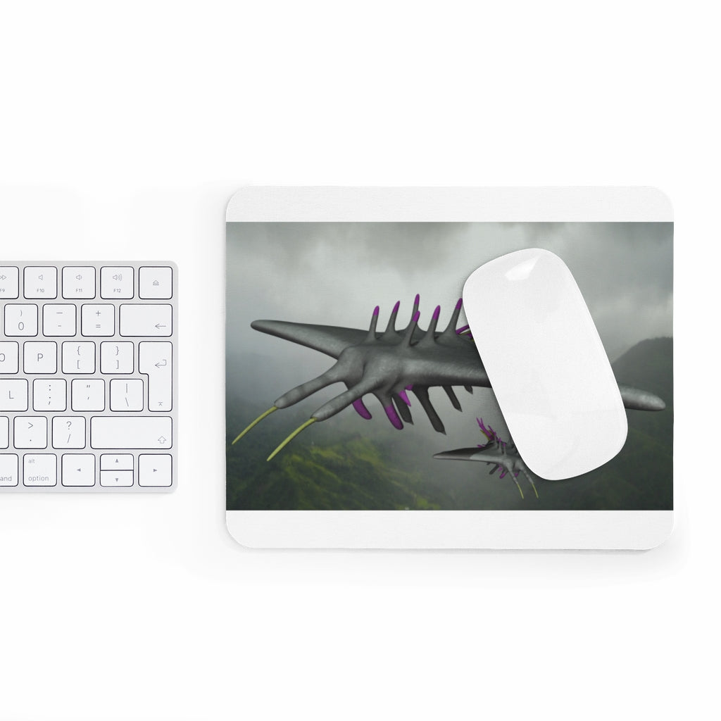 Alpha Creature Mouse Pad featuring vibrant full print design and non-slip surface, ideal for enhancing workspace aesthetics.