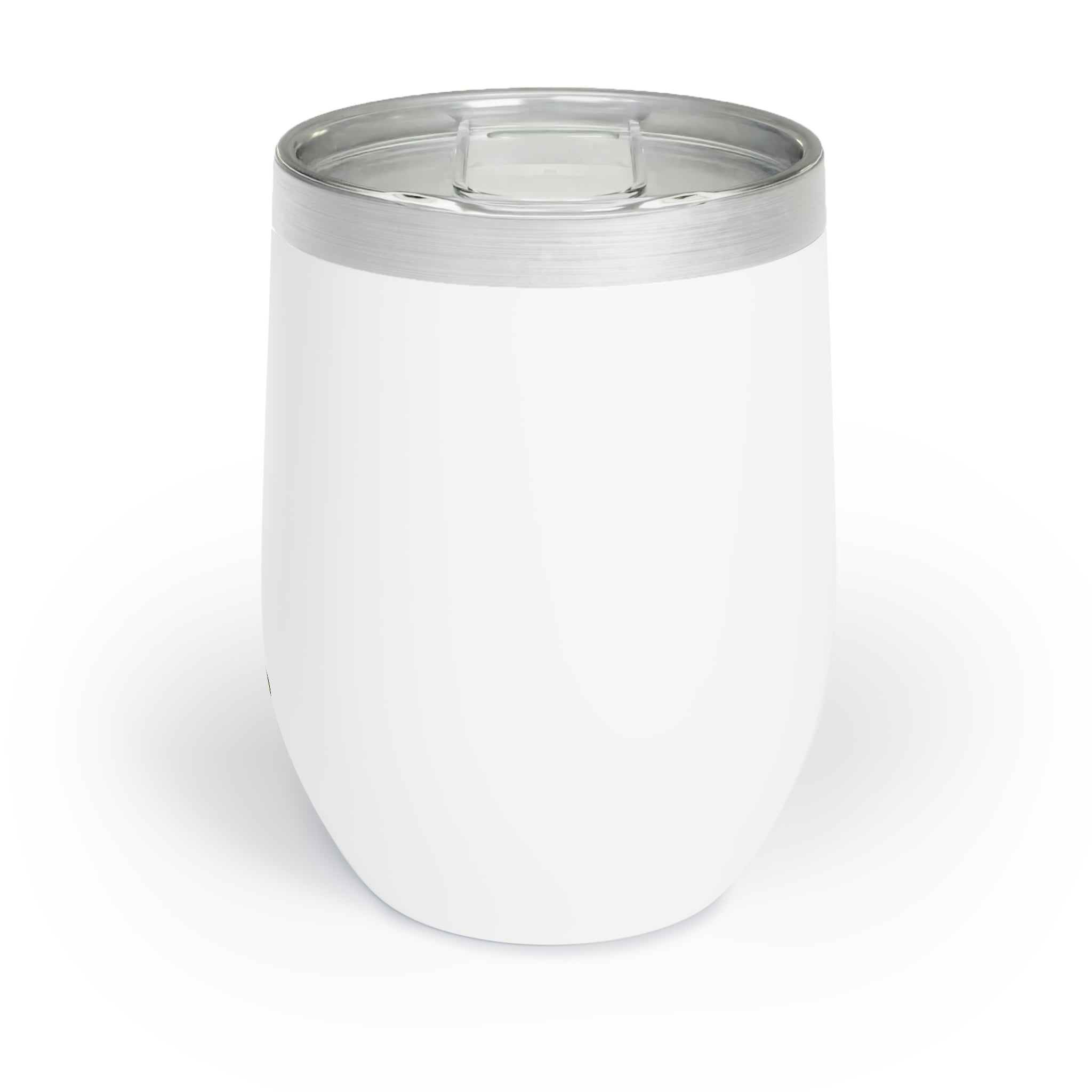 Alpro Chill Wine Tumbler in stainless steel with a sleek stemless design, showcasing its double-insulated walls and customizable surface.