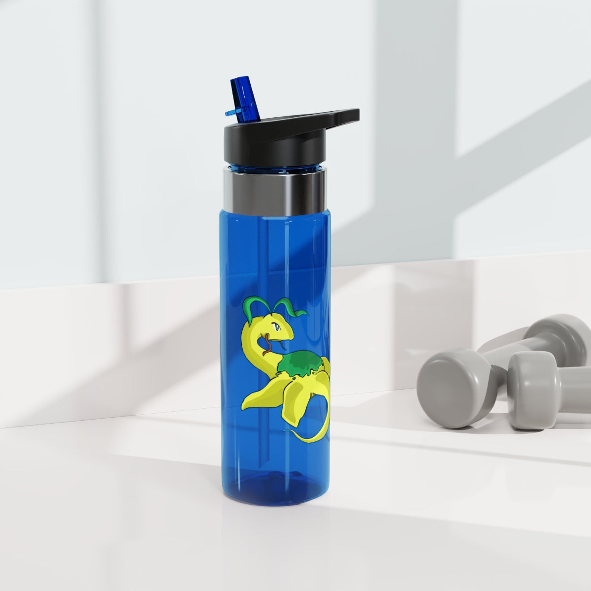 Alpro Kensington Tritan™ Sport Bottle in a vibrant color, featuring a screw-on lid, straw, and carabiner hook, ideal for outdoor activities.