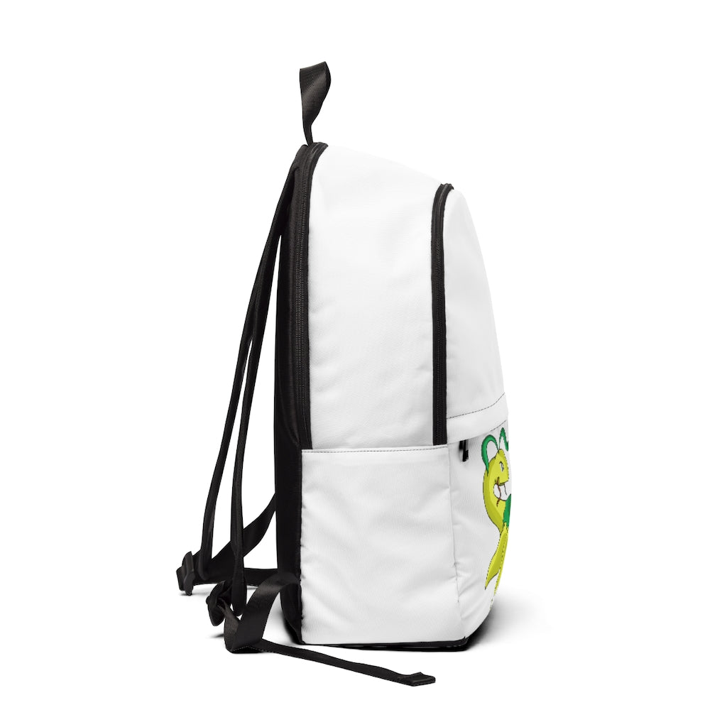 Alpro Unisex Fabric Backpack in a stylish design, featuring adjustable straps and a padded back panel, perfect for school and travel.