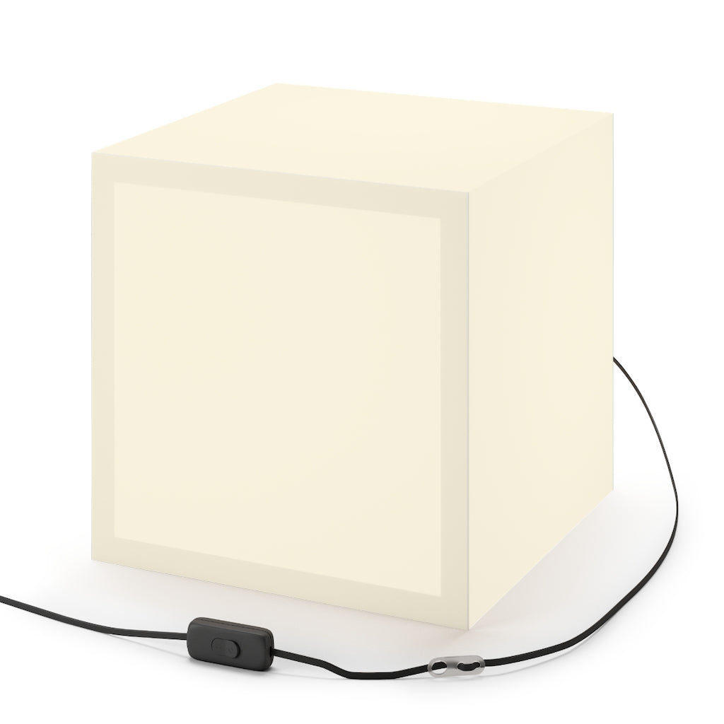 Amara the Wandering Mara Companion Personalized Lamp showcasing a unique cube design with ambient lighting.