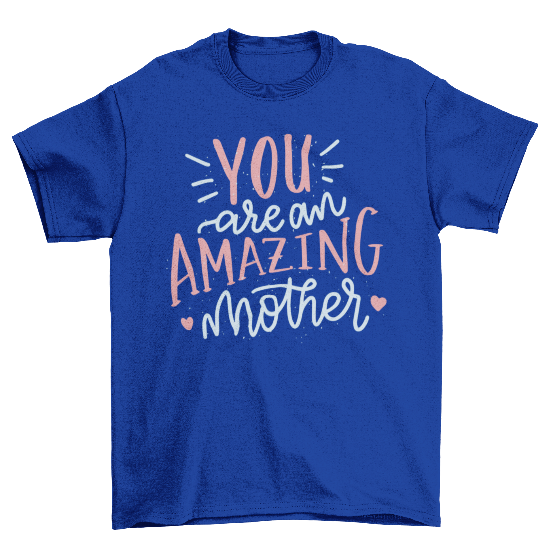 Amazing Mother T-shirt featuring unique lettering design in various font styles, perfect for celebrating motherhood.