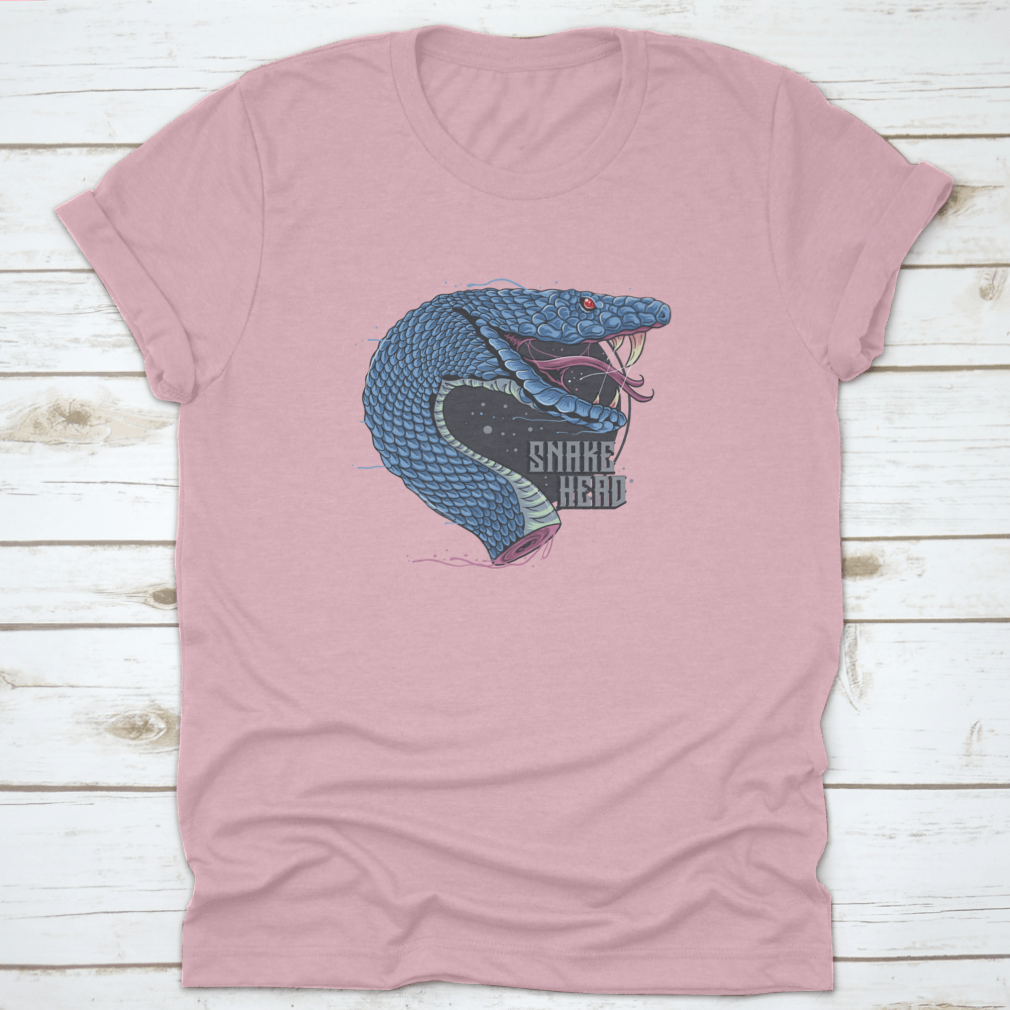 Anaconda Venomous Reptile T-shirt featuring a fang head snake graphic on a classic fit cotton fabric.