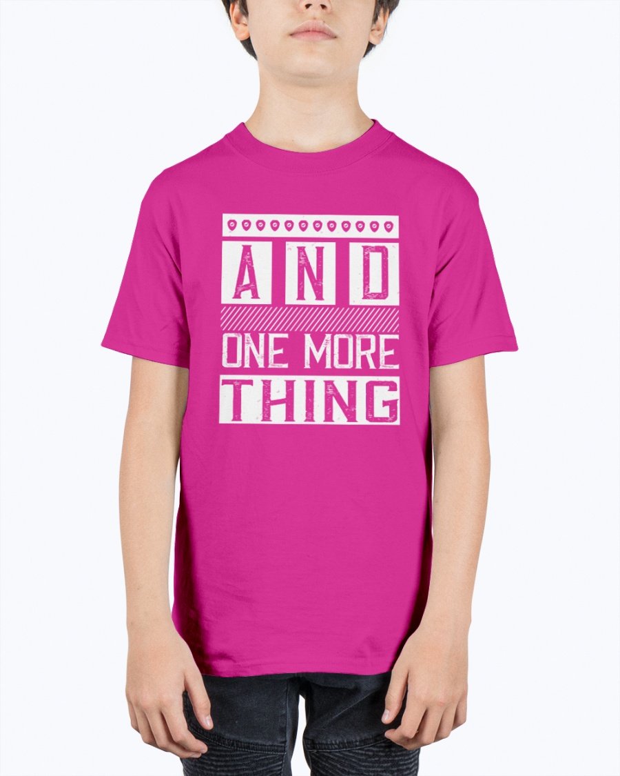 And One More Thing- Internet Youth Tee Unisex in soft cotton, featuring a classic fit and seamless collar.