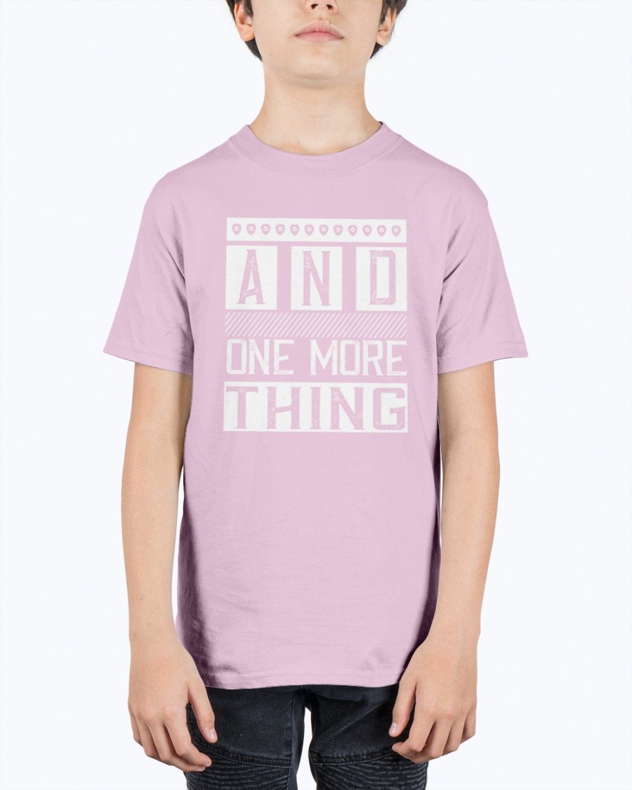 And One More Thing- Internet Youth Tee Unisex in soft cotton, featuring a classic fit and seamless collar.