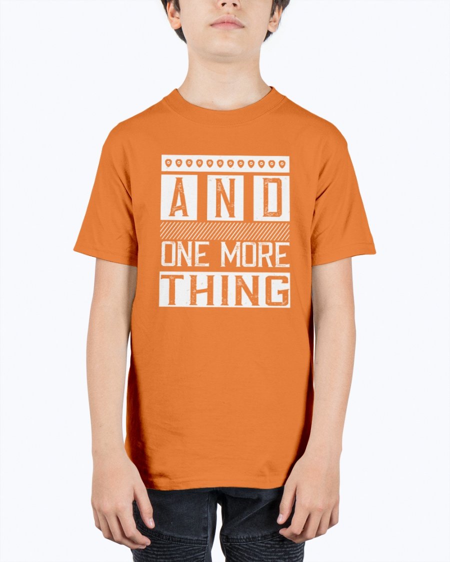 And One More Thing- Internet Youth Tee Unisex in soft cotton, featuring a classic fit and seamless collar.