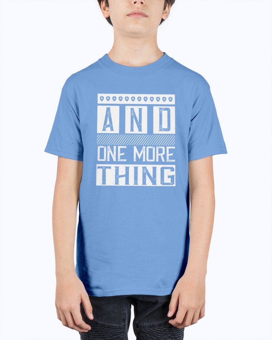 And One More Thing- Internet Youth Tee Unisex in soft cotton, featuring a classic fit and seamless collar.