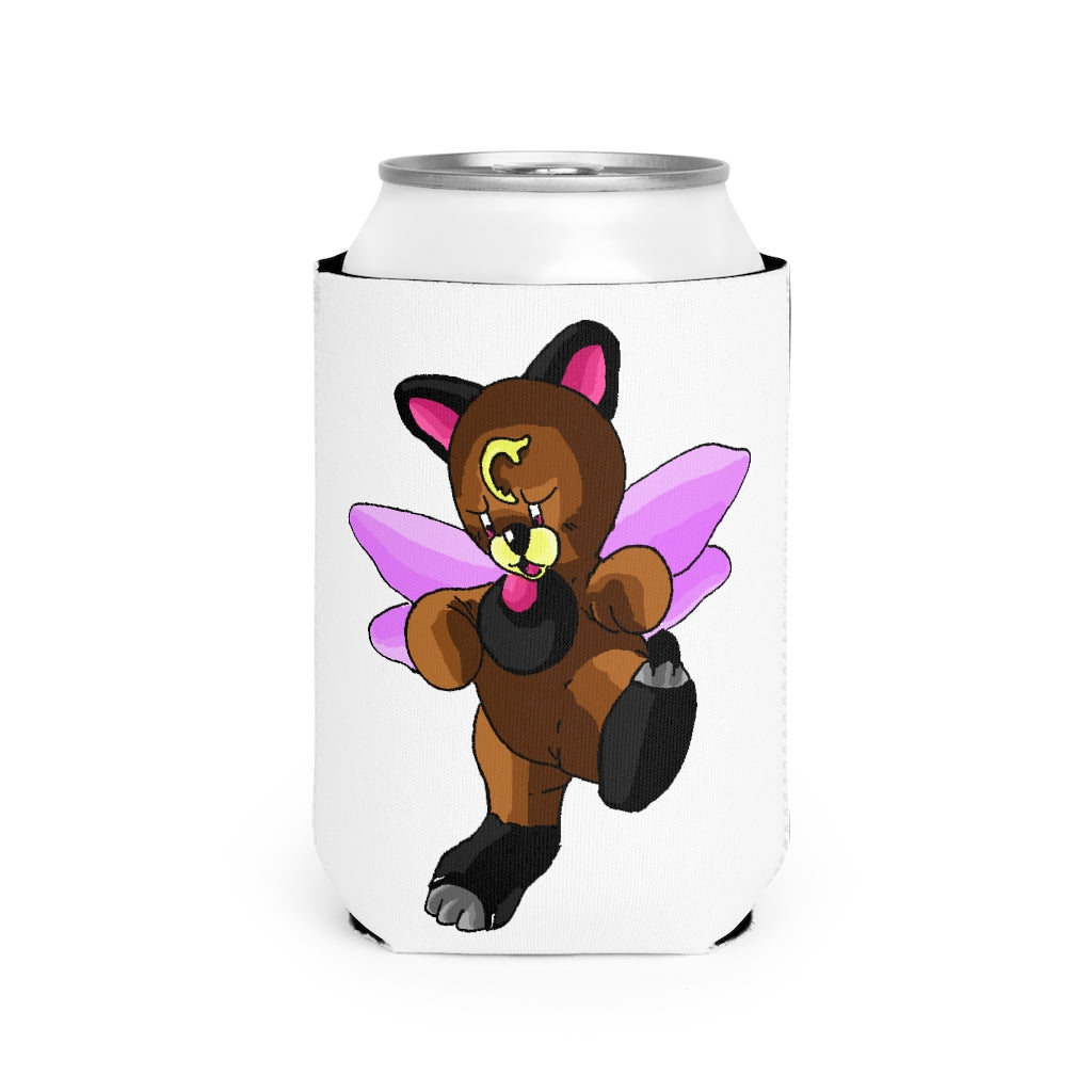 Angebear Can Cooler Sleeve made of durable neoprene, designed to fit standard 12 oz cans, featuring a customizable design.