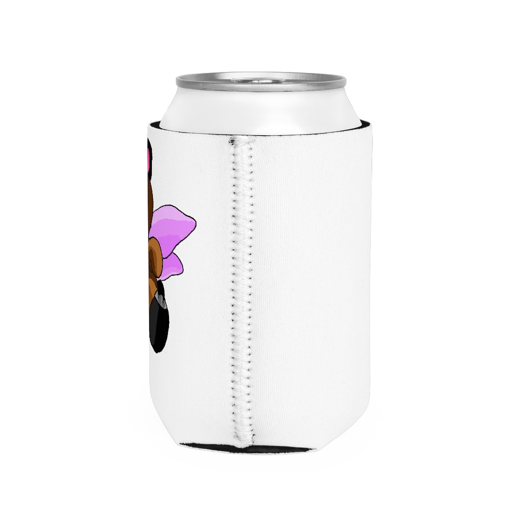 Angebear Can Cooler Sleeve made of durable neoprene, designed to fit standard 12 oz cans, featuring a customizable design.