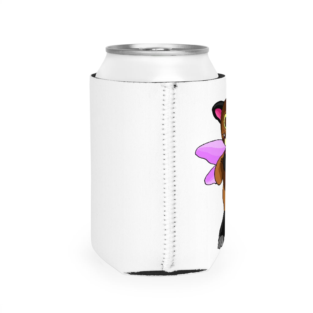 Angebear Can Cooler Sleeve made of durable neoprene, designed to fit standard 12 oz cans, featuring a customizable design.