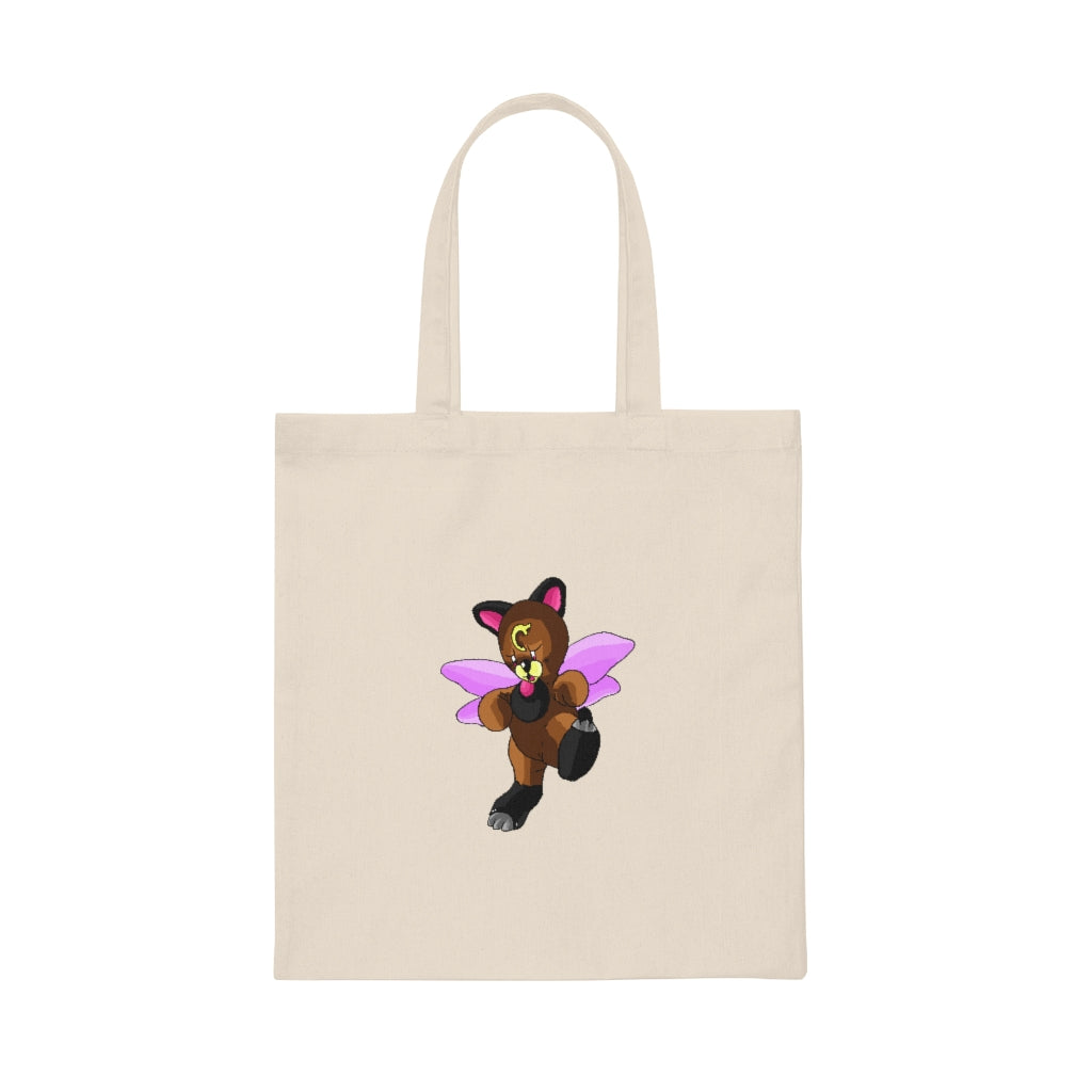 Angebear Canvas Tote Bag made of 100% cotton sheeting, featuring reinforced handles and a spacious design for personalized prints.