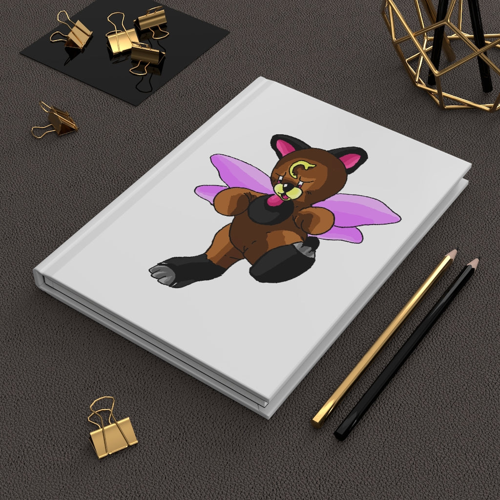 Angebear Hardcover Journal Matte with customizable cover, showcasing a sleek design and lined pages.